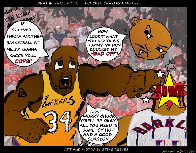 WHAT IF: SHAQ HIT BARKLEY